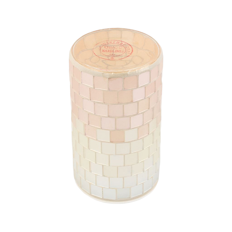 Pink DIY Mosaic Glass Creative Handmade Battery Lamp