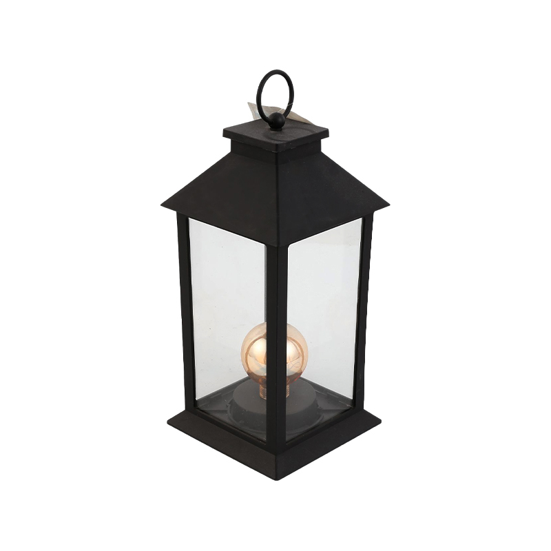 Simple light luxury retro wind lamp outdoor wrought iron portable small light bulb