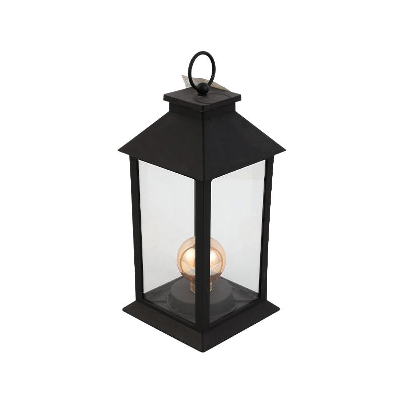 Simple light luxury retro wind lamp outdoor wrought iron portable small light bulb