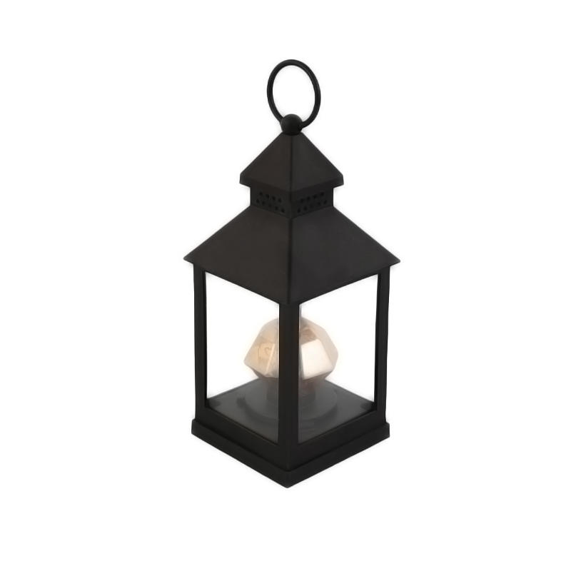 Simple diamond light luxury retro wind lamp outdoor wrought iron portable lamp