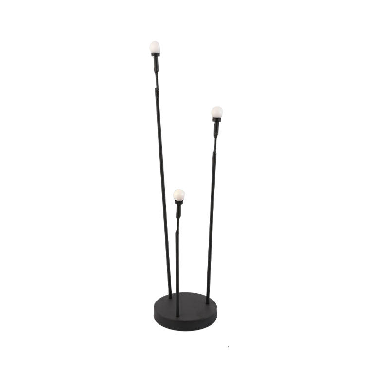 Microphone metal disc vertical light stand