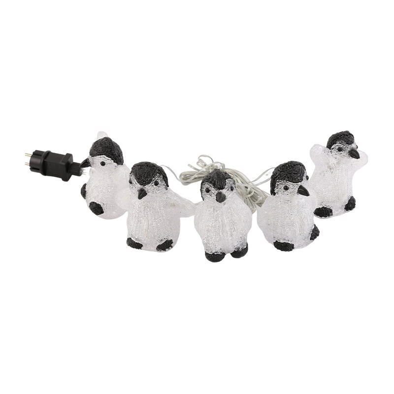 New penguin string lights children's room cartoon decoration Christmas decoration lights